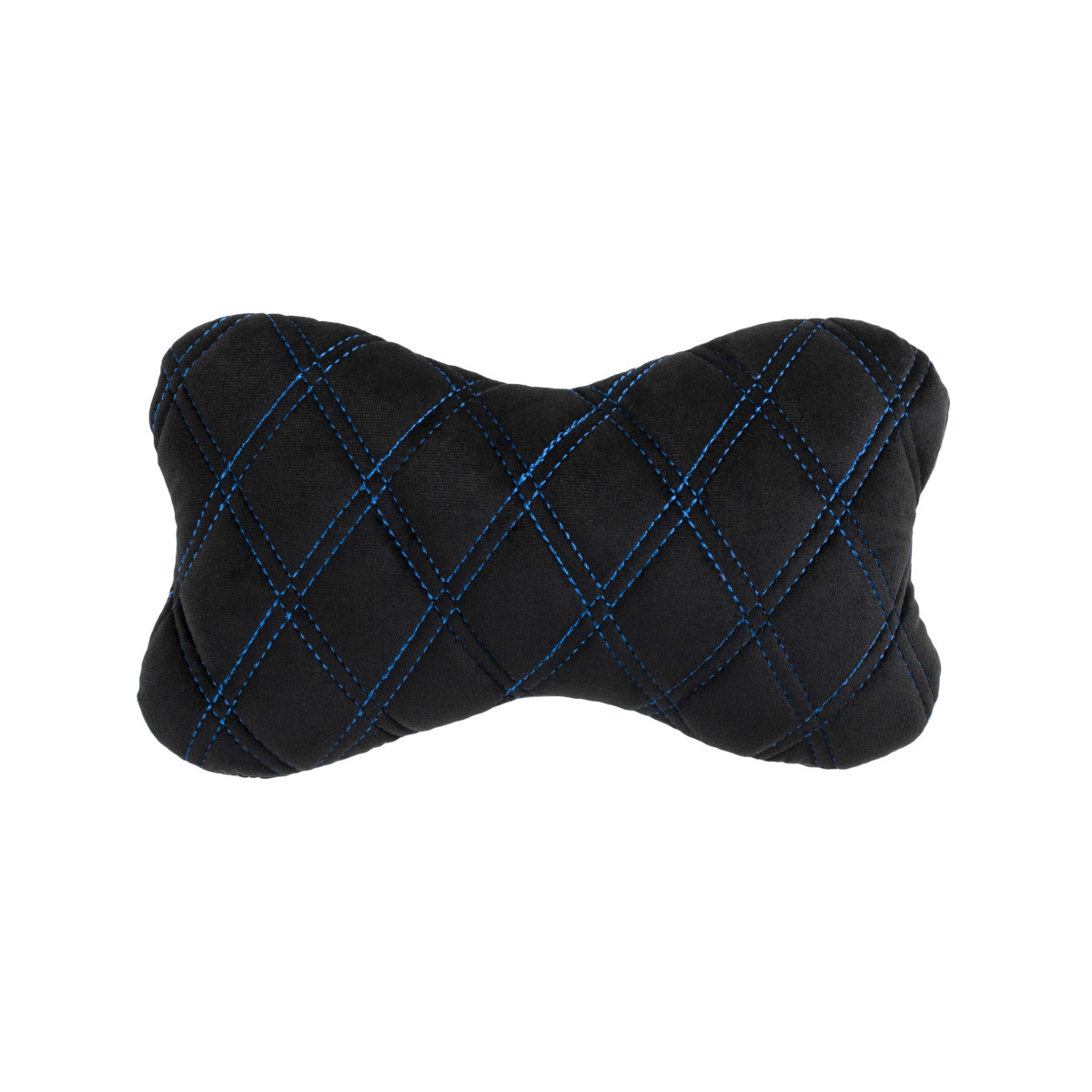 EVAtech Auto-Nackenkissen 27x16 cm - schwarz / blaue Nähte EVAtech Auto-Nackenkissen 27x16 cm - schwarz / blaue Nähte