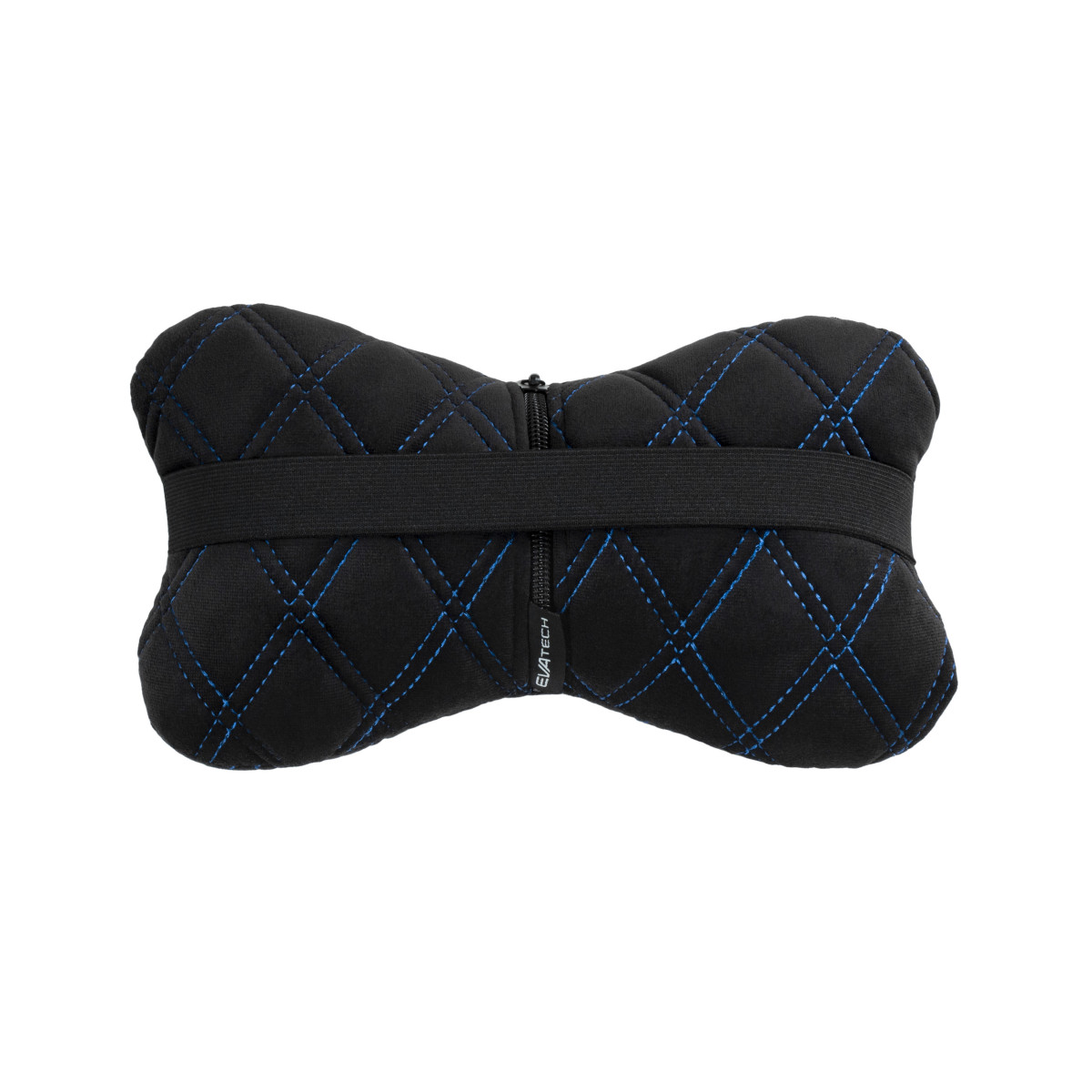EVAtech Auto-Nackenkissen 27x16 cm - schwarz / blaue Nähte EVAtech Auto-Nackenkissen 27x16 cm - schwarz / blaue Nähte