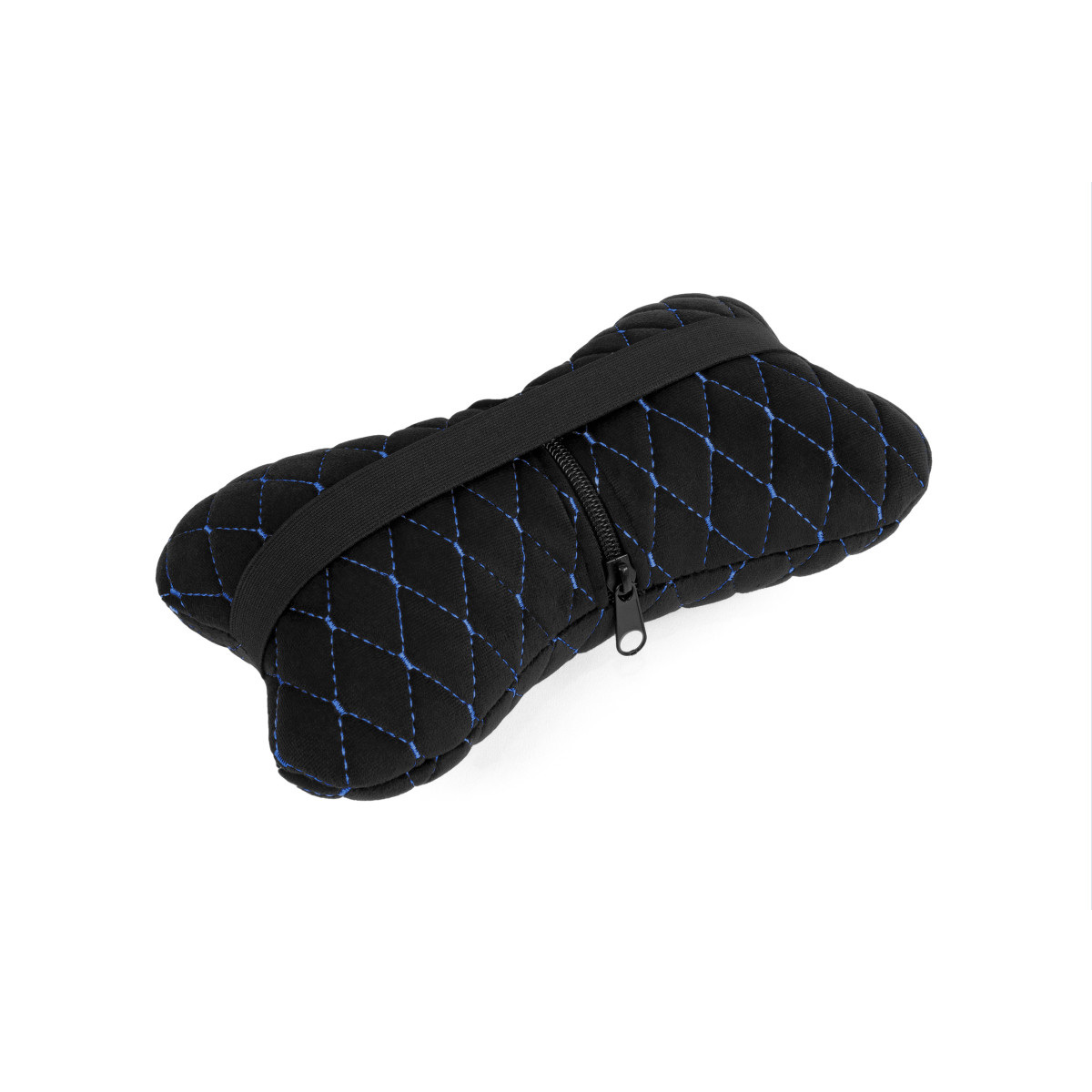 EVAtech Auto-Nackenkissen 27x16 cm - schwarz / blaue Nähte EVAtech Auto-Nackenkissen 27x16 cm - schwarz / blaue Nähte
