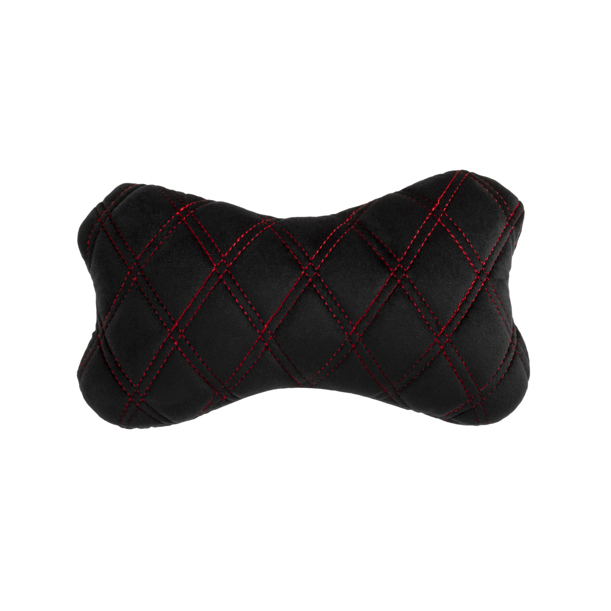 EVAtech Auto-Nackenkissen 27x16 cm - schwarz / rote Nähte EVAtech Auto-Nackenkissen 27x16 cm - schwarz / rote Nähte