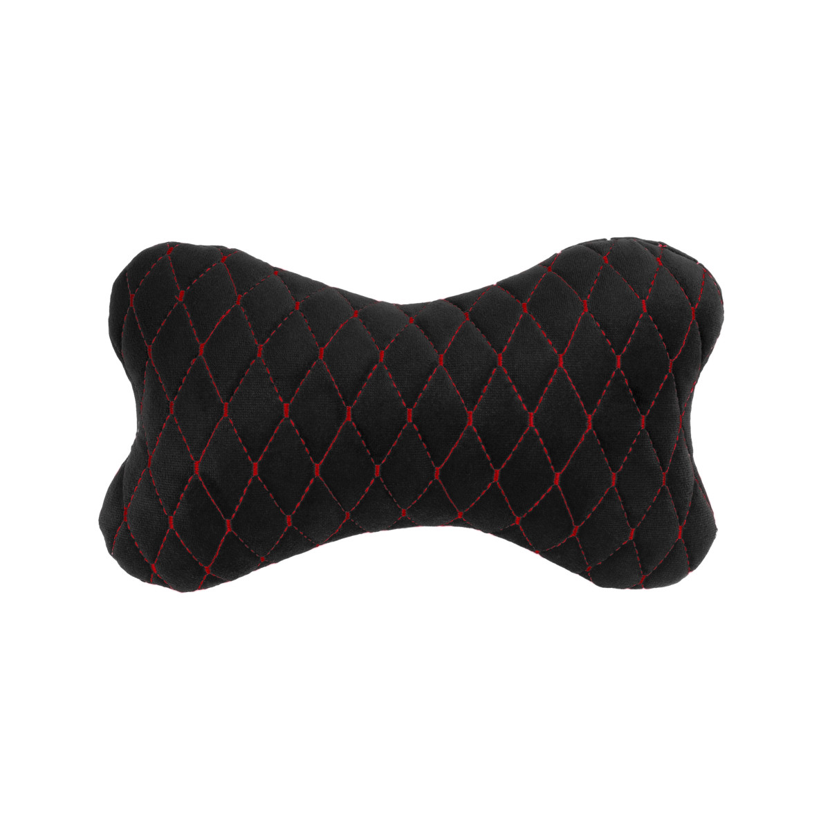 EVAtech Auto-Nackenkissen 27x16 cm - schwarz / rote Nähte EVAtech Auto-Nackenkissen 27x16 cm - schwarz / rote Nähte