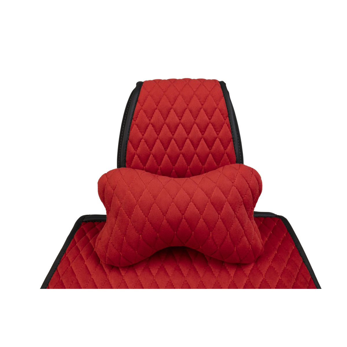 EVAtech Auto-Nackenkissen 27x16 cm - rot / rote Nähte EVAtech Auto-Nackenkissen 27x16 cm - rot / rote Nähte
