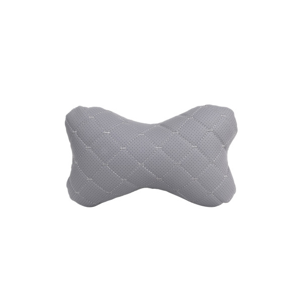 EVAtech ECO Auto-Nackenkissen 27x16 cm - grau / graue Nähte