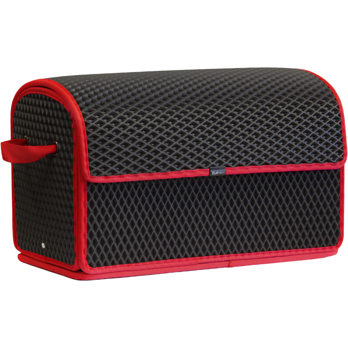 EVAtech Kofferraum-Organizer 30x49x25 cm - schwarz / rote Kanten EVAtech Kofferraum-Organizer 30x49x25 cm - schwarz / rote Kanten