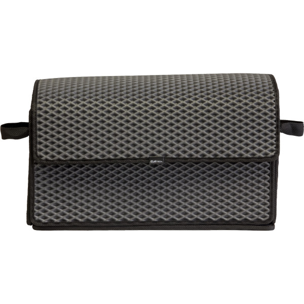 EVAtech Kofferraum-Organizer 30x49x25 cm - grau / schwarze Kanten