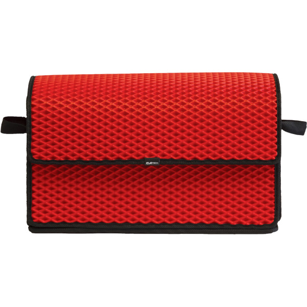 EVAtech Kofferraum-Organizer 30x49x25 cm - rot / schwarze Kanten