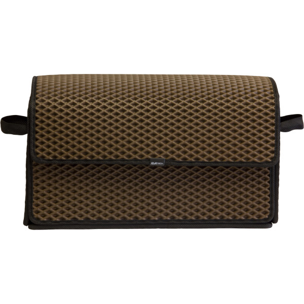 EVAtech Kofferraum-Organizer 30x49x25 cm - braun / schwarze Kanten