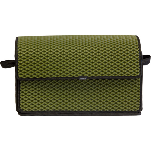 EVAtech Kofferraum-Organizer 30x49x25 cm - grün / grüne Kanten