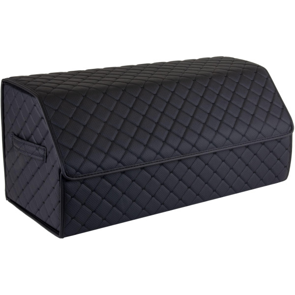 EVAtech Kofferraum-Organizer ECO L 30x30x65 cm - schwarz / schwarze Kanten / schwarze Nähte / schwarzes Innenleben