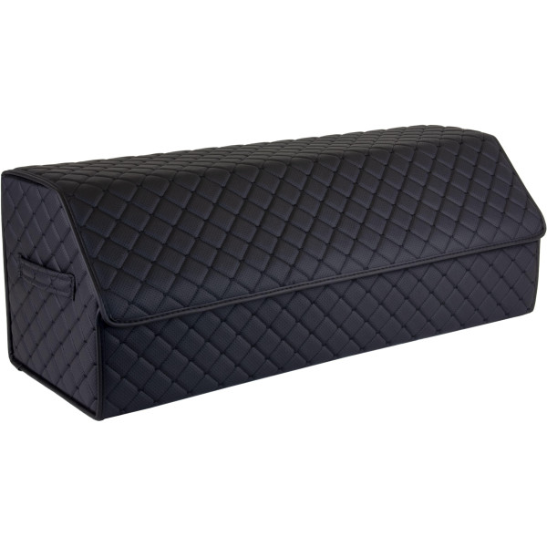EVAtech Kofferraum-Organizer ECO XL 30x30x80 cm - schwarz / schwarze Kanten / schwarze Nähte / schwarzes Innenleben