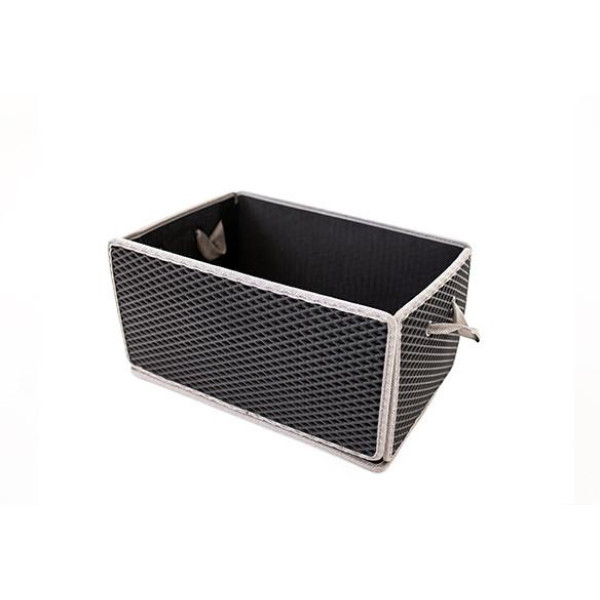 EVAtech Kofferraum-Organizer LightBox 33x50x25 cm - schwarz / graue Kanten