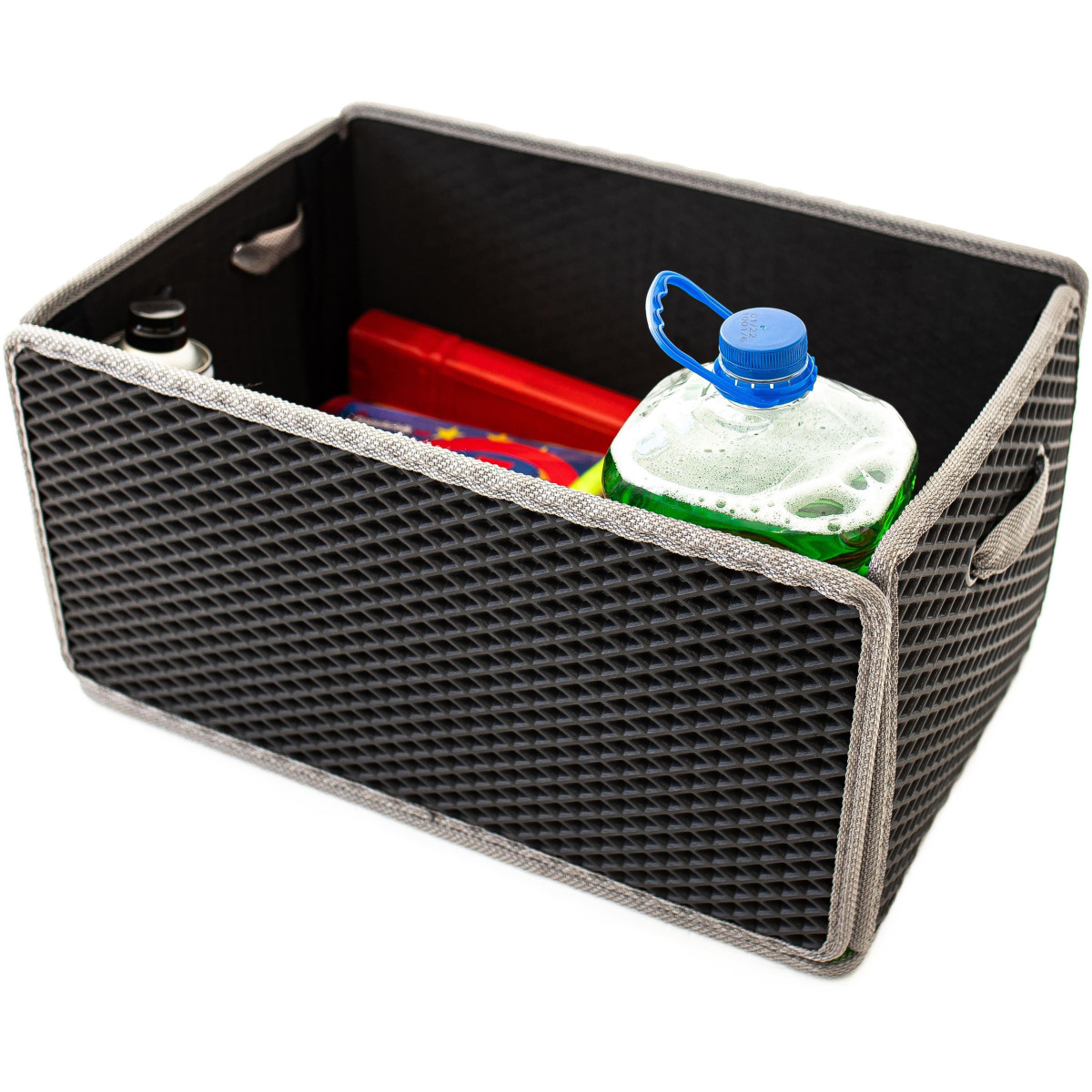 EVAtech Kofferraum-Organizer LightBox 33x50x25 cm - schwarz / graue Kanten EVAtech Kofferraum-Organizer LightBox 33x50x25 cm - schwarz / graue Kanten