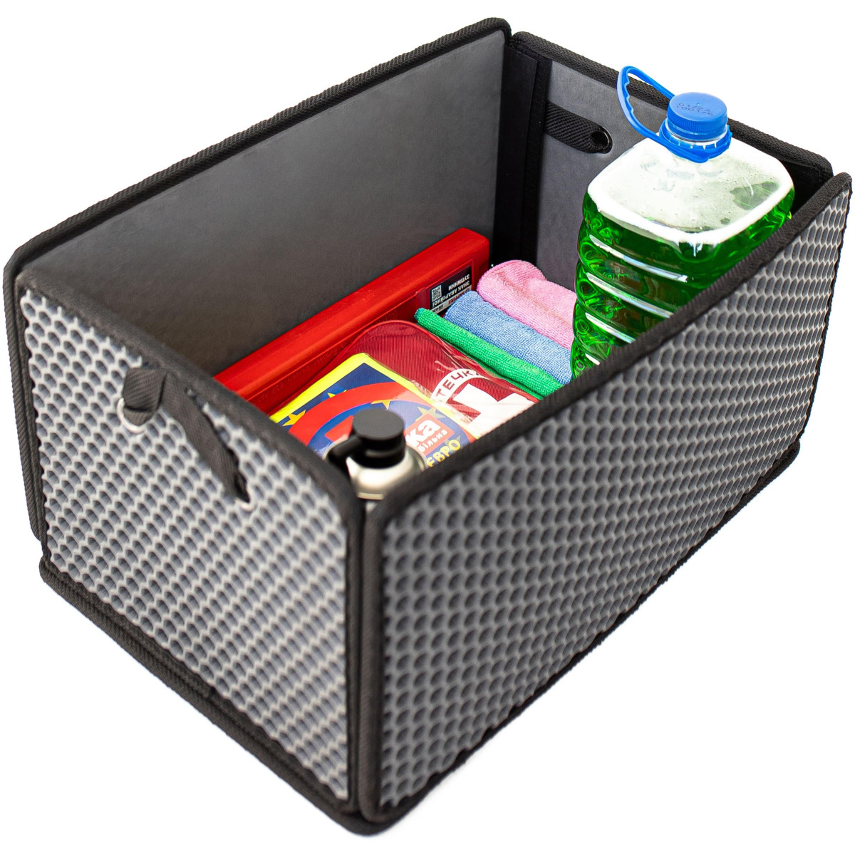 EVAtech Kofferraum-Organizer LightBox 33x50x25 cm - grau / schwarze Kanten EVAtech Kofferraum-Organizer LightBox 33x50x25 cm - grau / schwarze Kanten