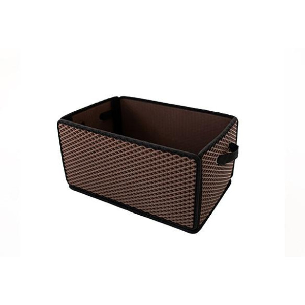 EVAtech Kofferraum-Organizer LightBox 33x50x25 cm - braun / schwarze Kanten
