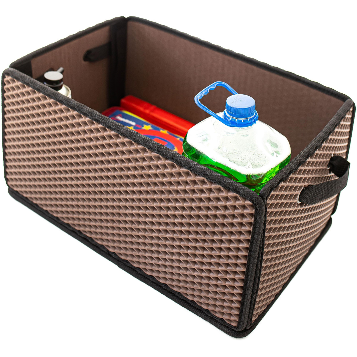EVAtech Kofferraum-Organizer LightBox 33x50x25 cm - braun / schwarze Kanten EVAtech Kofferraum-Organizer LightBox 33x50x25 cm - braun / schwarze Kanten