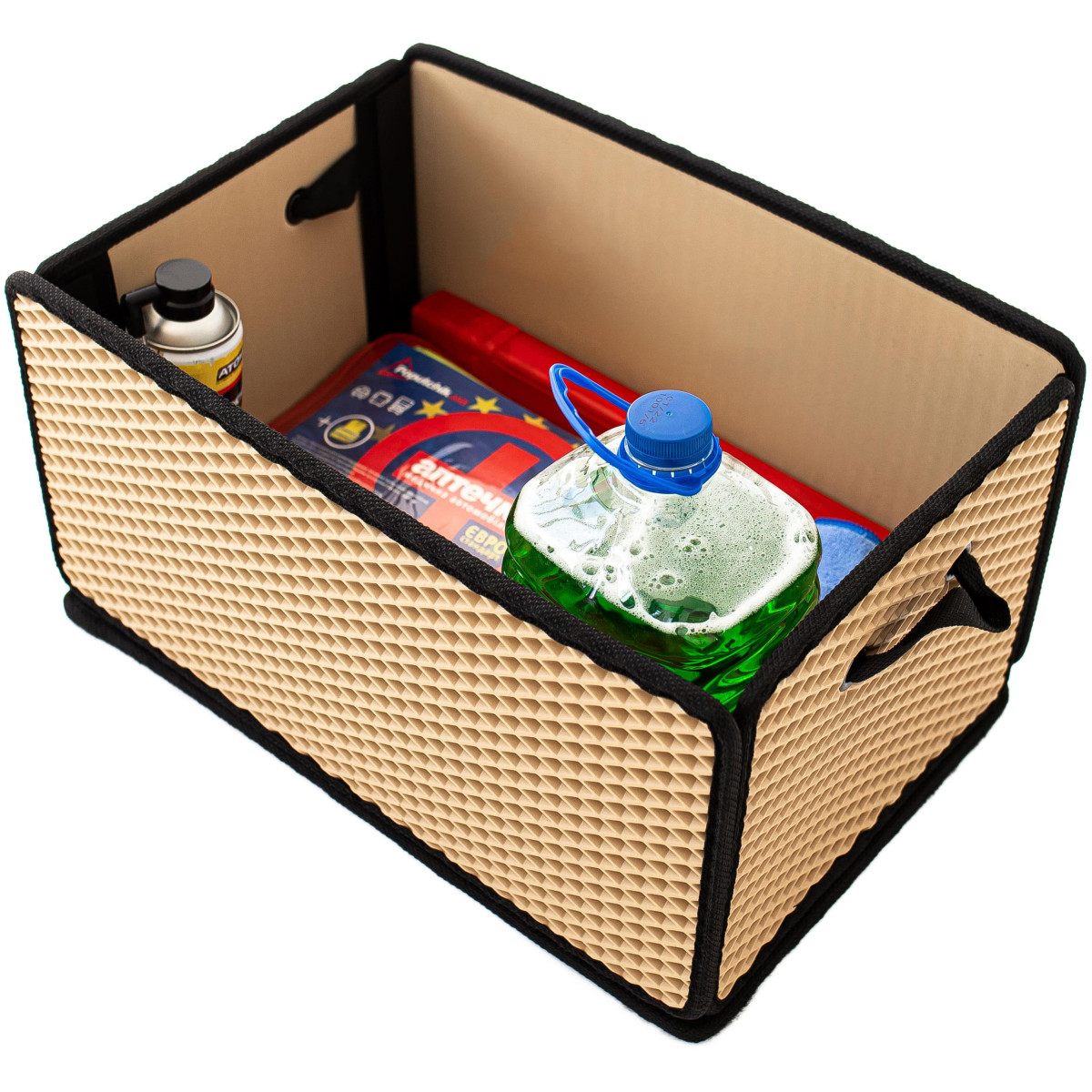 EVAtech Kofferraum-Organizer LightBox 33x50x25 cm - beige / schwarze Kanten EVAtech Kofferraum-Organizer LightBox 33x50x25 cm - beige / schwarze Kanten
