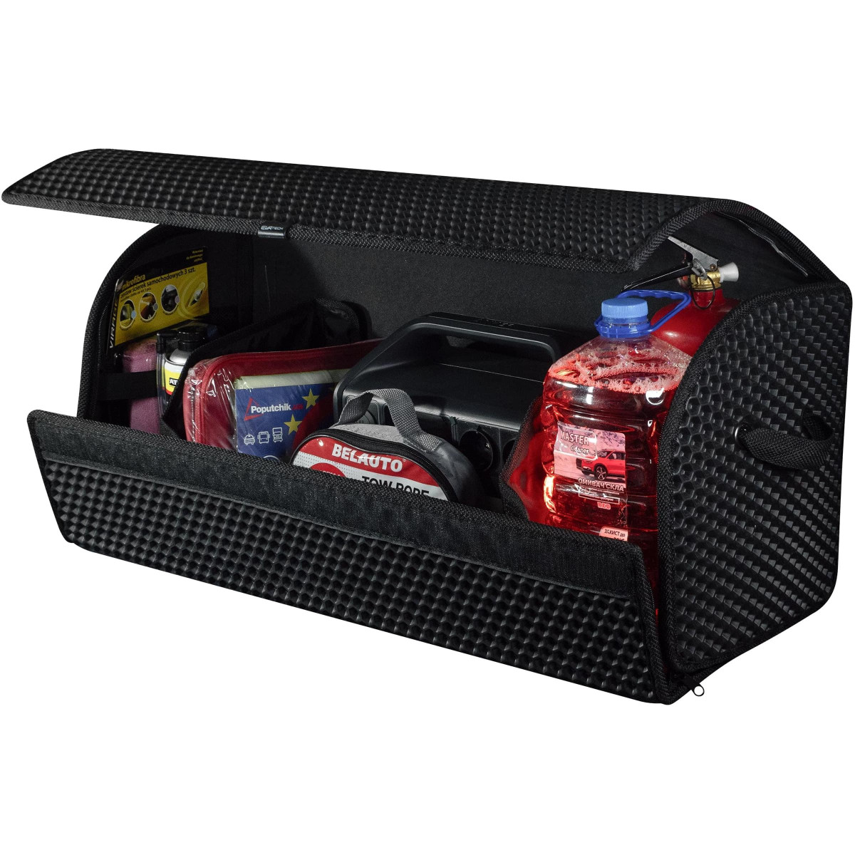 EVAtech Kofferraum-Organizer PRO L 32x75x30 cm - schwarz / schwarze Kanten EVAtech Kofferraum-Organizer PRO L 32x75x30 cm - schwarz / schwarze Kanten