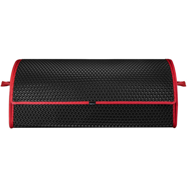 EVAtech Kofferraum-Organizer PRO L 32x75x30 cm - schwarz / rote Kanten