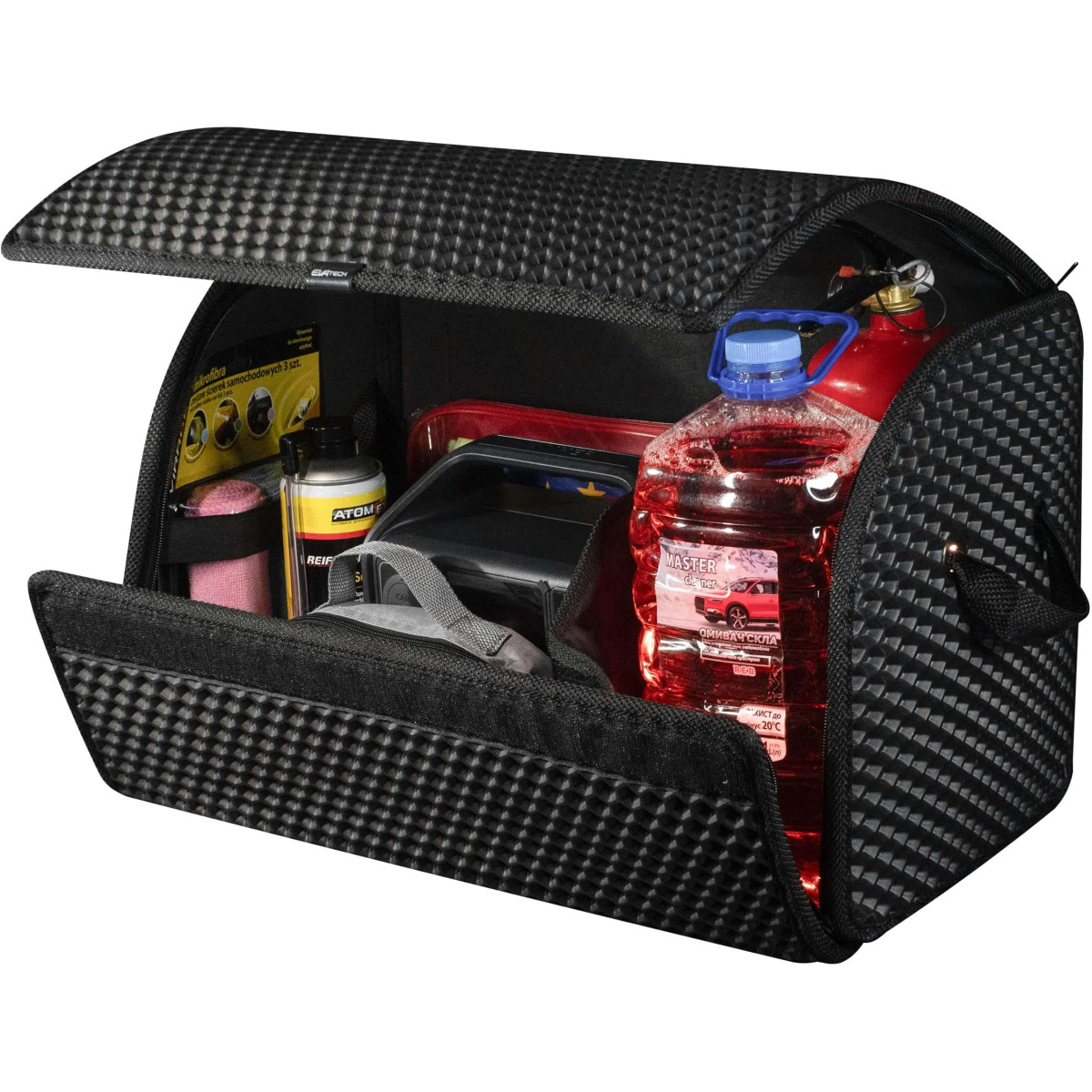 EVAtech Kofferraum-Organizer PRO M 32x50x30 cm - schwarz / schwarze Kanten EVAtech Kofferraum-Organizer PRO M 32x50x30 cm - schwarz / schwarze Kanten