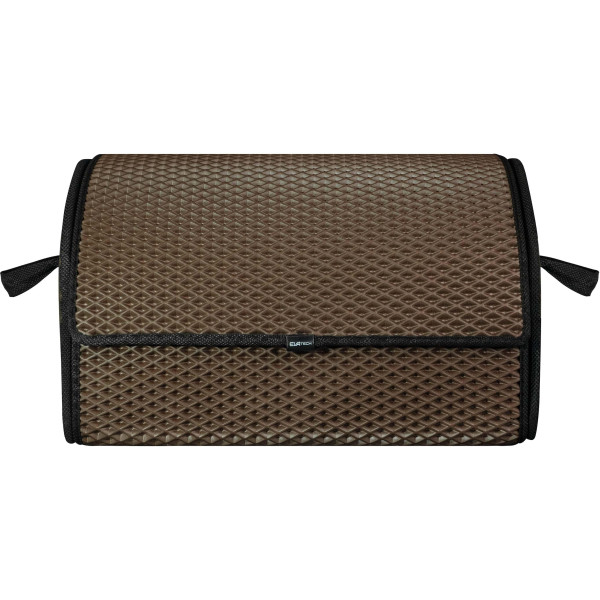 EVAtech Kofferraum-Organizer PRO M 32x50x30 cm - braun / schwarze Kanten