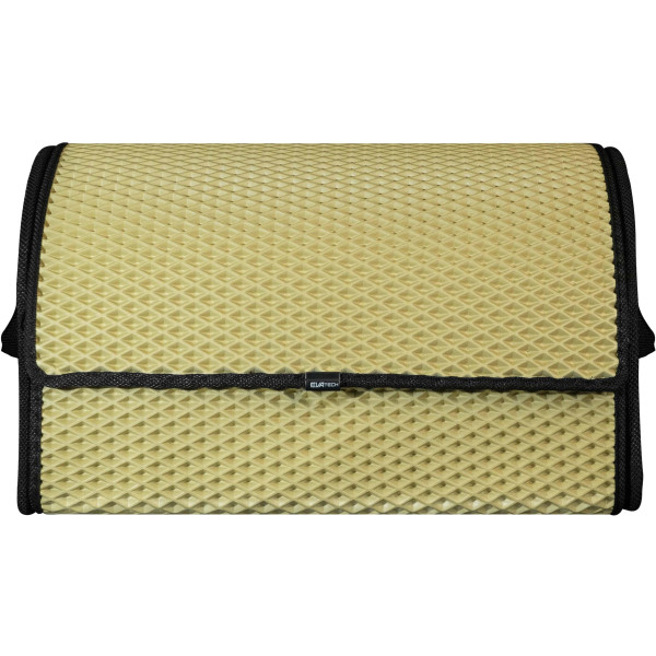 EVAtech Kofferraum-Organizer PRO M 32x50x30 cm - beige / schwarze Kanten
