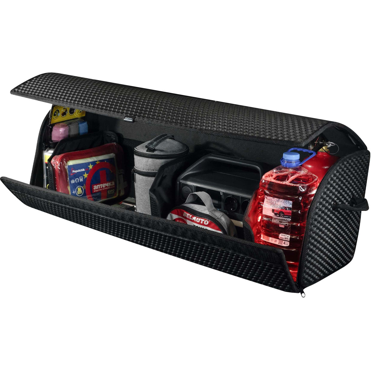 EVAtech Kofferraum-Organizer PRO XL 32x100x30 cm - schwarz / schwarze Kanten EVAtech Kofferraum-Organizer PRO XL 32x100x30 cm - schwarz / schwarze Kanten
