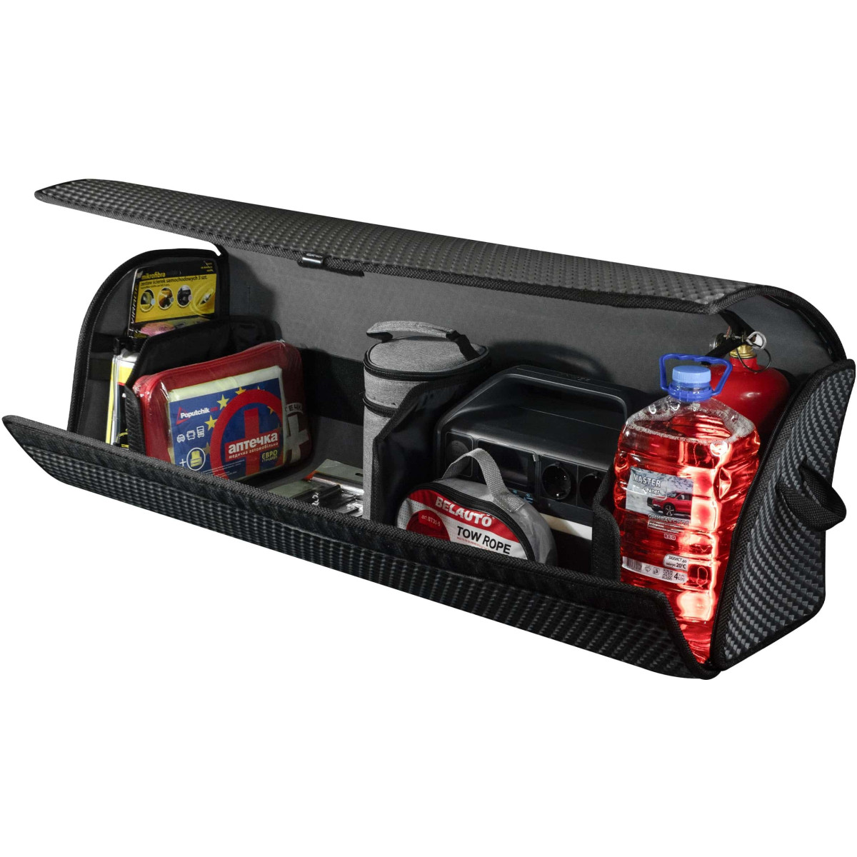 EVAtech Kofferraum-Organizer PRO XL 32x100x30 cm - schwarz / schwarze Kanten EVAtech Kofferraum-Organizer PRO XL 32x100x30 cm - schwarz / schwarze Kanten