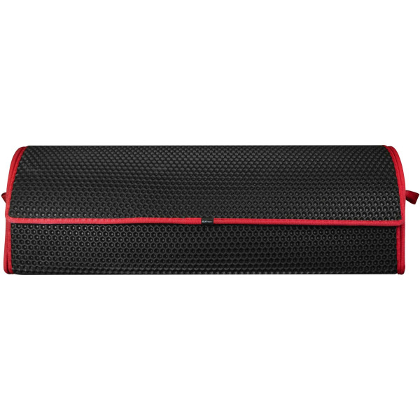 EVAtech Kofferraum-Organizer PRO XL 32x100x30 cm - schwarz / rote Kanten