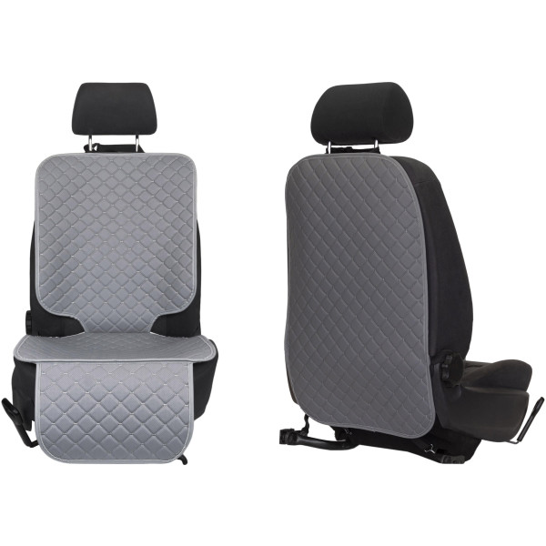 EVAtech ECO Autositzschutz-Set - grau / graue Kanten / graue Nähte