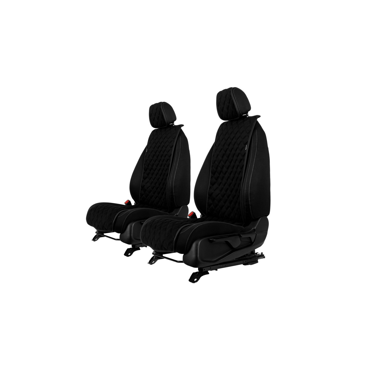 EVAtech Basic Autositzbezüge, 2 Stk. - schwarz / schwarze Kanten / schwarze Nähte EVAtech Basic Autositzbezüge, 2 Stk. - schwarz / schwarze Kanten / schwarze Nähte