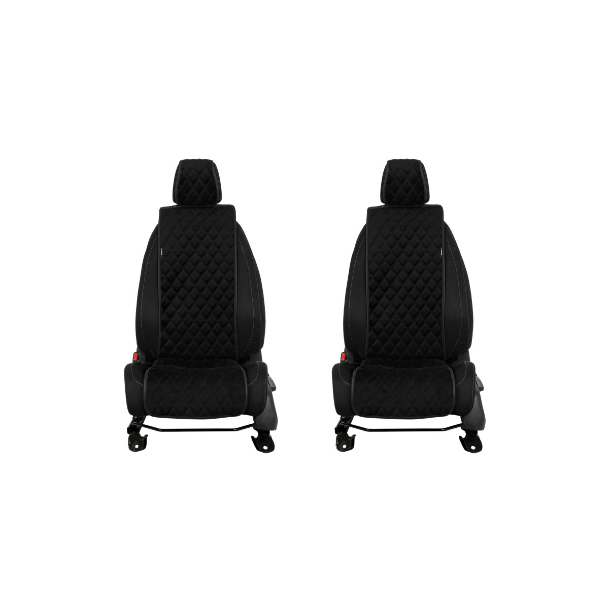 EVAtech Basic Autositzbezüge, 2 Stk. - schwarz / schwarze Kanten / schwarze Nähte EVAtech Basic Autositzbezüge, 2 Stk. - schwarz / schwarze Kanten / schwarze Nähte