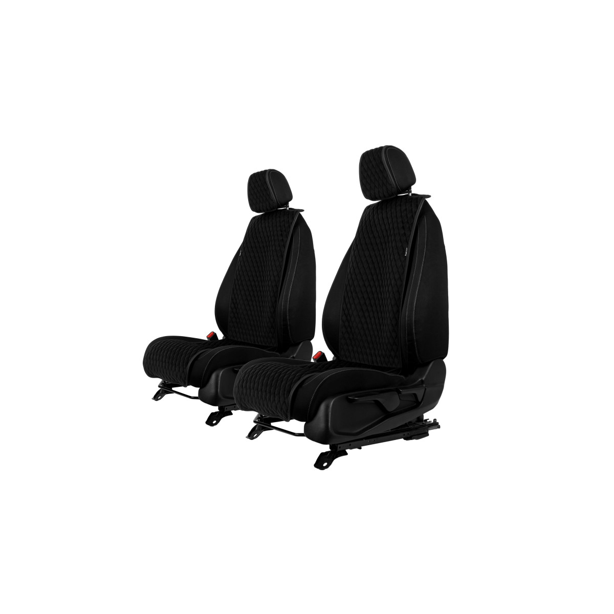 EVAtech Basic Autositzbezüge, 2 Stk. - schwarz / schwarze Kanten / schwarze Nähte EVAtech Basic Autositzbezüge, 2 Stk. - schwarz / schwarze Kanten / schwarze Nähte