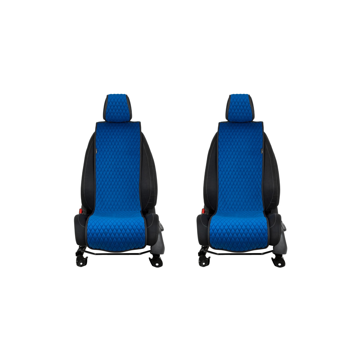 EVAtech Basic Autositzbezüge, 2 Stk. - blau / schwarze Kanten / blaue Nähte EVAtech Basic Autositzbezüge, 2 Stk. - blau / schwarze Kanten / blaue Nähte