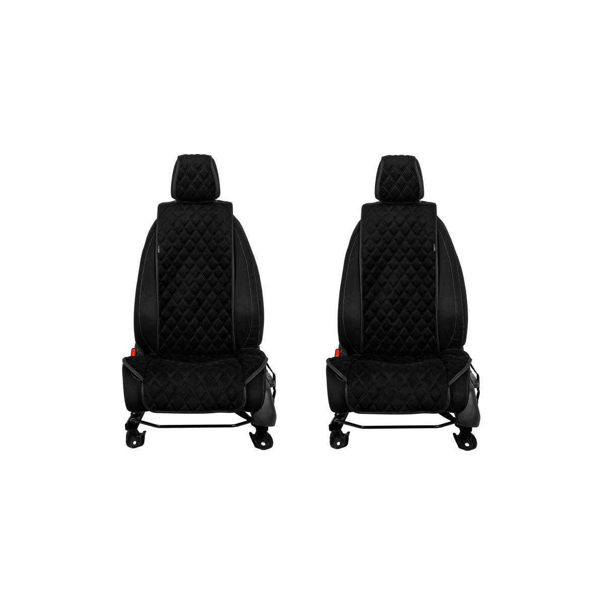 EVAtech Standard Autositzbezüge, 2 Stk. - schwarz / schwarze Kanten / schwarze Nähte EVAtech Standard Autositzbezüge, 2 Stk. - schwarz / schwarze Kanten / schwarze Nähte