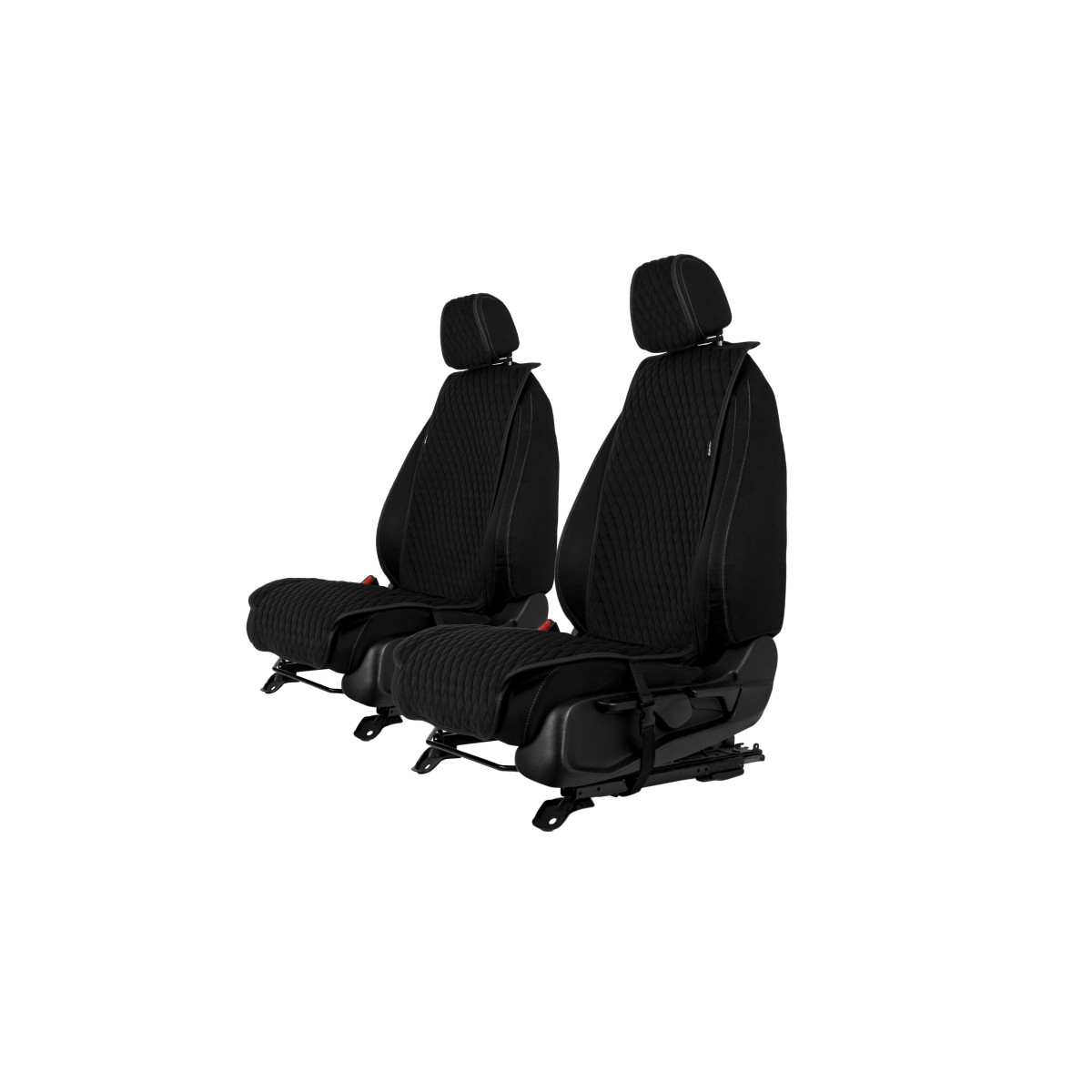 EVAtech Standard Autositzbezüge, 2 Stk. - schwarz / schwarze Kanten / schwarze Nähte EVAtech Standard Autositzbezüge, 2 Stk. - schwarz / schwarze Kanten / schwarze Nähte