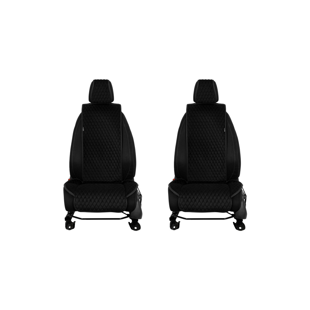 EVAtech Standard Autositzbezüge, 2 Stk. - schwarz / schwarze Kanten / schwarze Nähte EVAtech Standard Autositzbezüge, 2 Stk. - schwarz / schwarze Kanten / schwarze Nähte