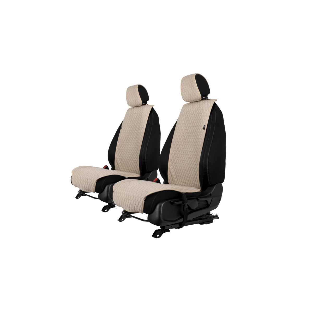 EVAtech Standard Autositzbezüge, 2 Stk. - beige / beigefarbene Kanten / beigefarbene Nähte EVAtech Standard Autositzbezüge, 2 Stk. - beige / beigefarbene Kanten / beigefarbene Nähte