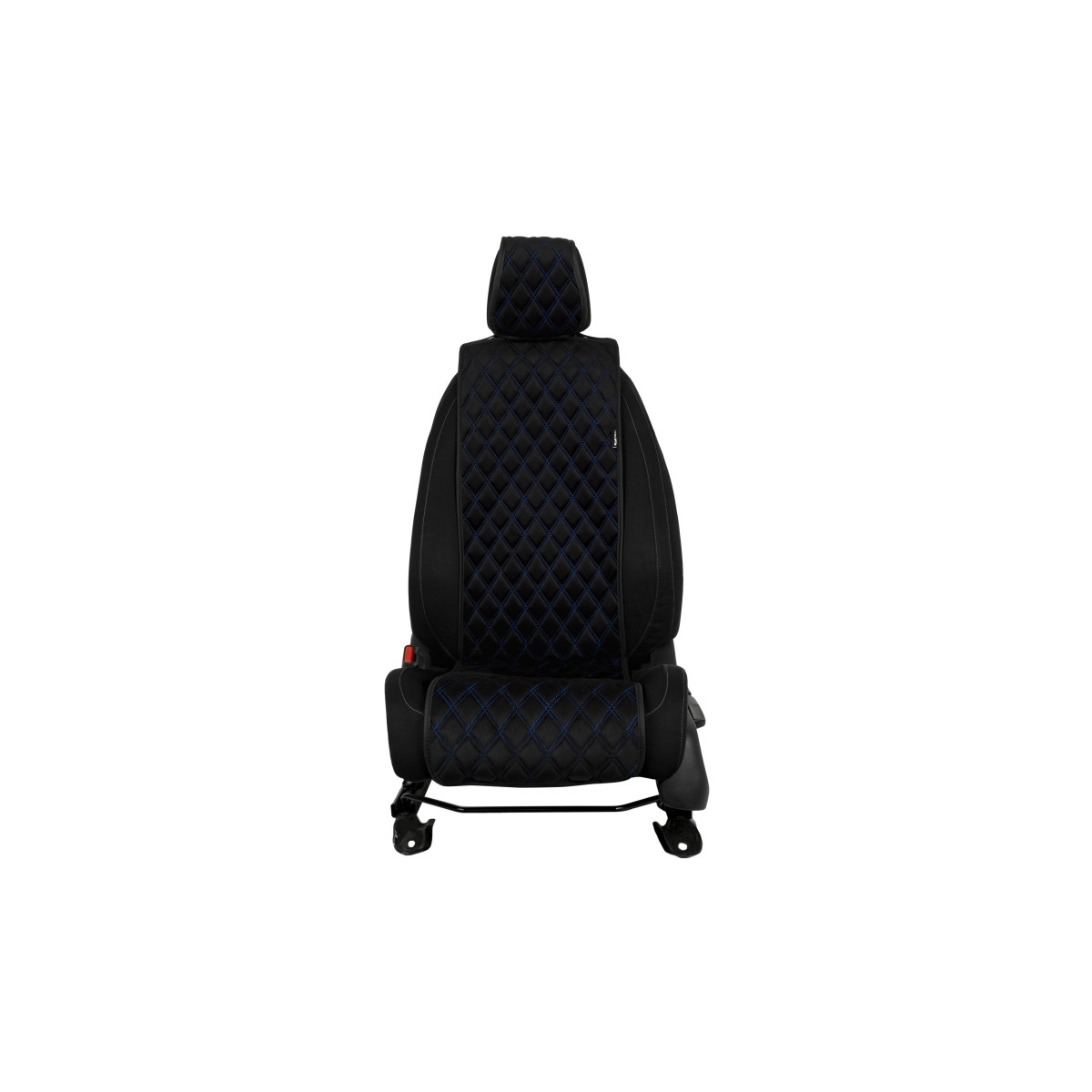 EVAtech Basic Autositzbezug, 1 Stk. - schwarz / schwarze Kanten / blaue Nähte EVAtech Basic Autositzbezug, 1 Stk. - schwarz / schwarze Kanten / blaue Nähte