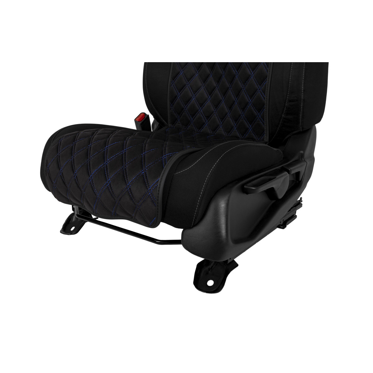 EVAtech Basic Autositzbezug, 1 Stk. - schwarz / schwarze Kanten / blaue Nähte EVAtech Basic Autositzbezug, 1 Stk. - schwarz / schwarze Kanten / blaue Nähte