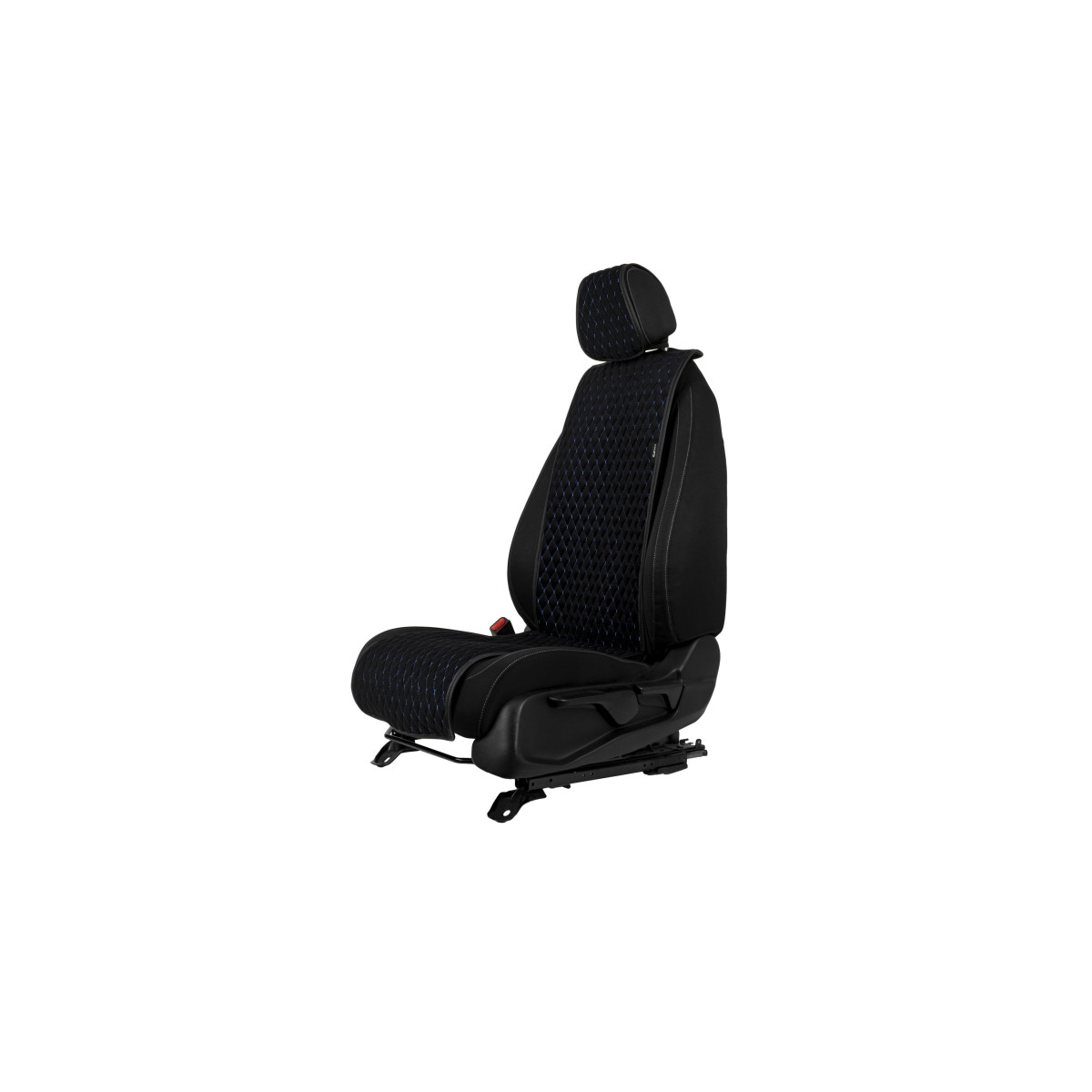EVAtech Basic Autositzbezug, 1 Stk. - schwarz / schwarze Kanten / blaue Nähte EVAtech Basic Autositzbezug, 1 Stk. - schwarz / schwarze Kanten / blaue Nähte