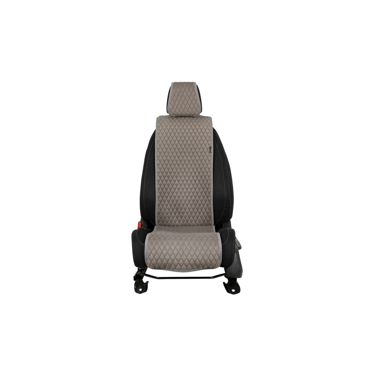 EVAtech Basic Autositzbezug, 1 Stk. - grau / graue Kanten / graue Nähte