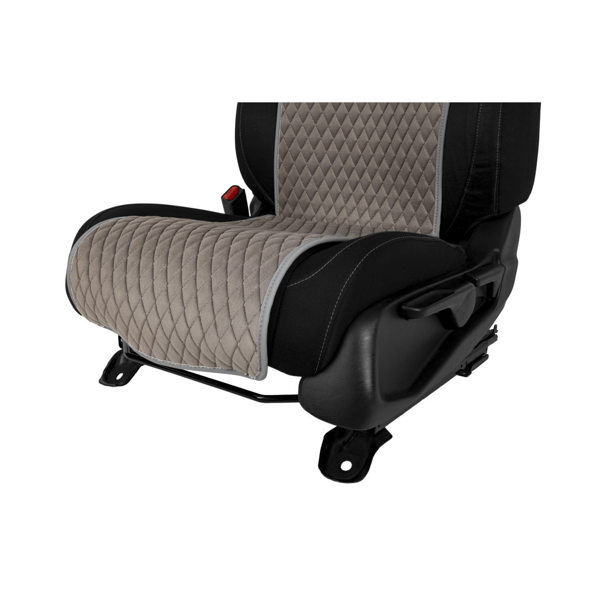 EVAtech Basic Autositzbezug, 1 Stk. - grau / graue Kanten / graue Nähte