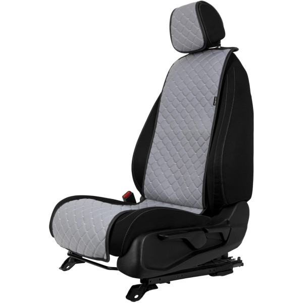 EVAtech ECO Basic Autositzbezug, 1 Stk. - grau / schwarze Kanten / graue Nähte EVAtech ECO Basic Autositzbezug, 1 Stk. - grau / schwarze Kanten / graue Nähte