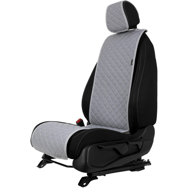EVAtech ECO Basic Autositzbezug, 1 Stk. - grau / graue Kanten / graue Nähte