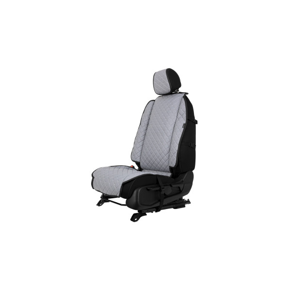 EVAtech ECO Max Autositzbezug, 1 Stk. - grau / schwarze Kanten / graue Nähte