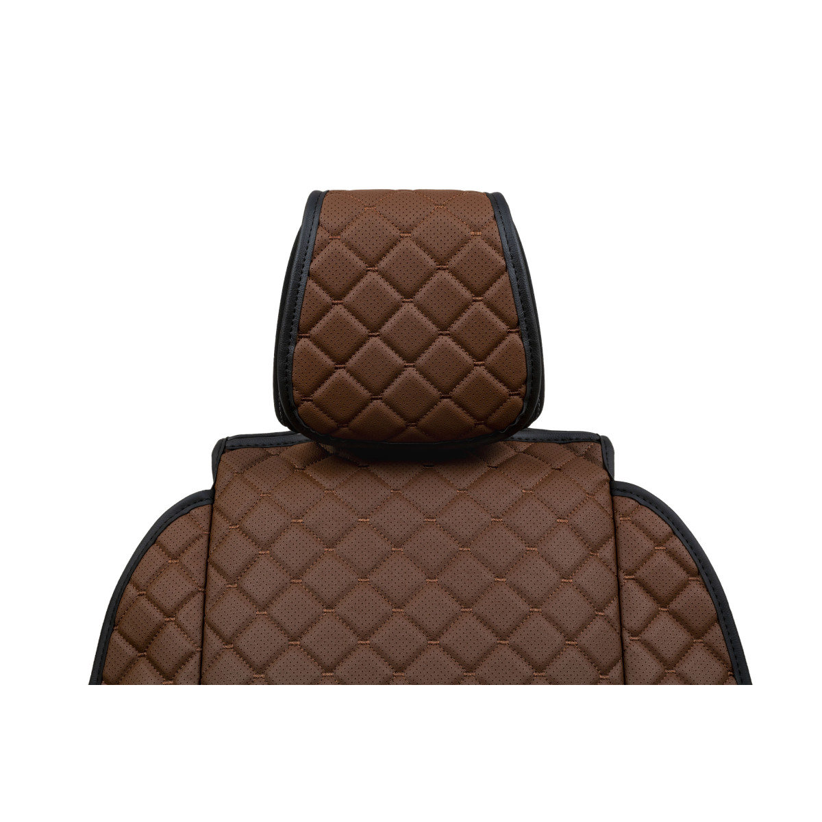 EVAtech ECO Max Autositzbezug, 1 Stk. - braun / schwarze Kanten / braune Nähte EVAtech ECO Max Autositzbezug, 1 Stk. - braun / schwarze Kanten / braune Nähte