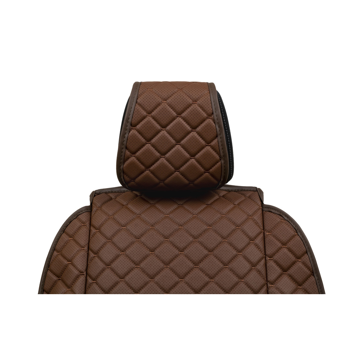 EVAtech ECO Max Autositzbezug, 1 Stk. - braun / braune Kanten / braune Nähte