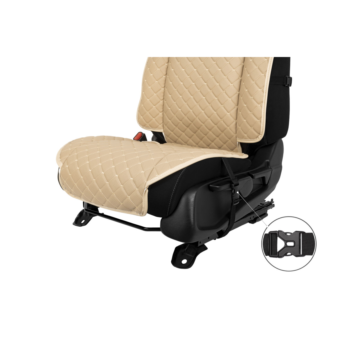 EVAtech ECO Max Autositzbezug, 1 Stk. - beige / beigefarbene Kanten / beigefarbene Nähte EVAtech ECO Max Autositzbezug, 1 Stk. - beige / beigefarbene Kanten / beigefarbene Nähte