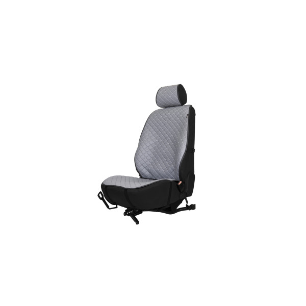 EVAtech ECO PRO Autositzbezug, 1 Stk. - grau / schwarze Kanten / graue Nähte