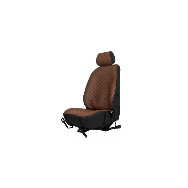 EVAtech ECO PRO Autositzbezug, 1 Stk. - braun / braune Kanten / braune Nähte